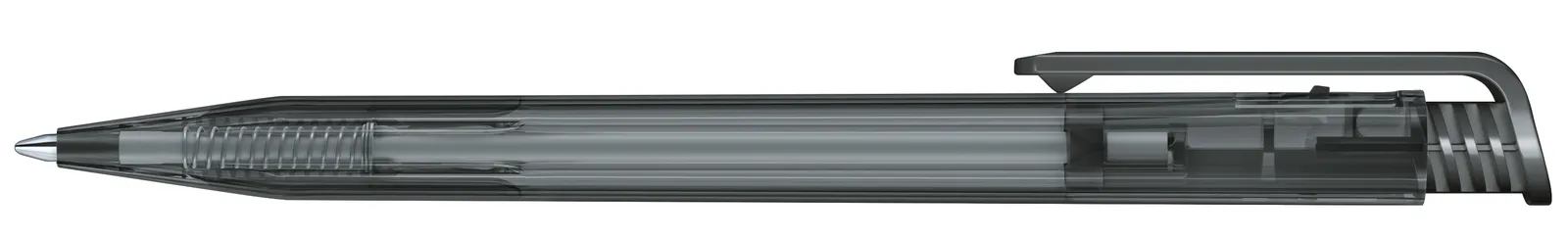 Super Hit Clear Druckkugelschreiber, Grau 445 – Bild 4