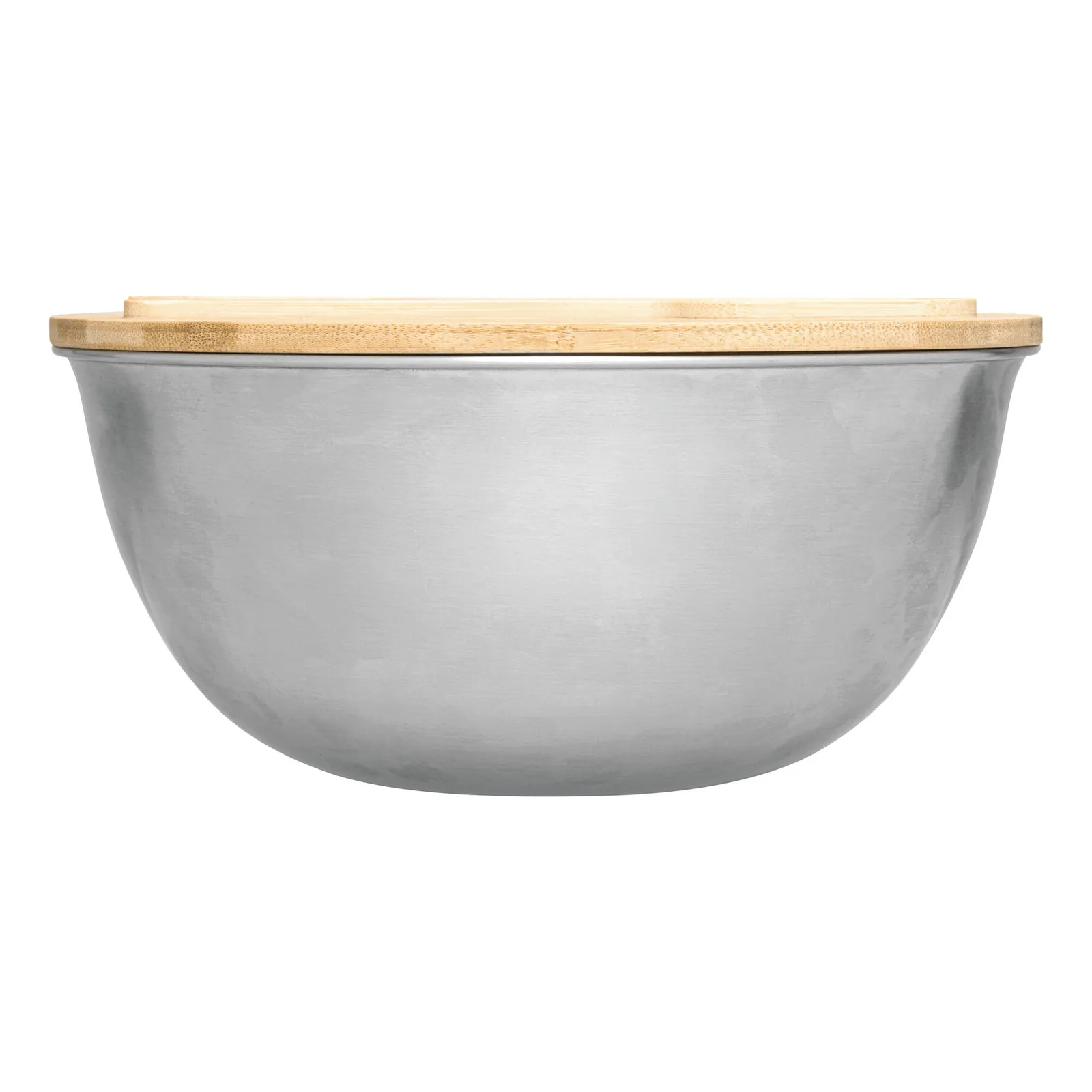 EAT HEALTHY - Salatschüssel braun, silber, braun, silber – Bild 3