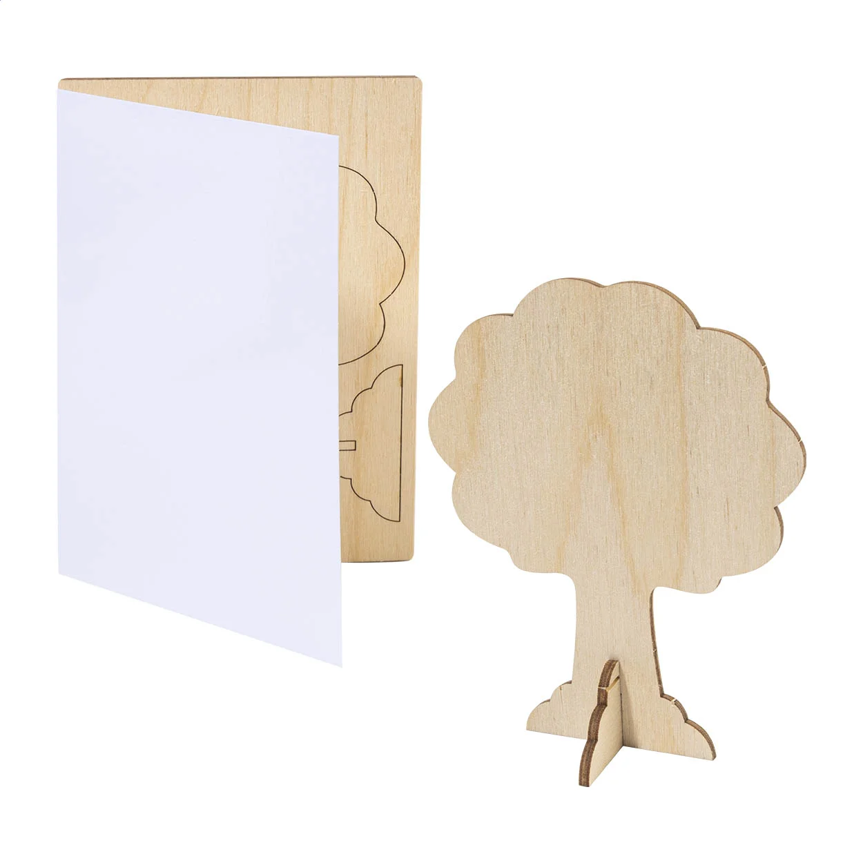 individuelle Puzzle-Postkarte, Haus SendCraft, weiß – Bild 3