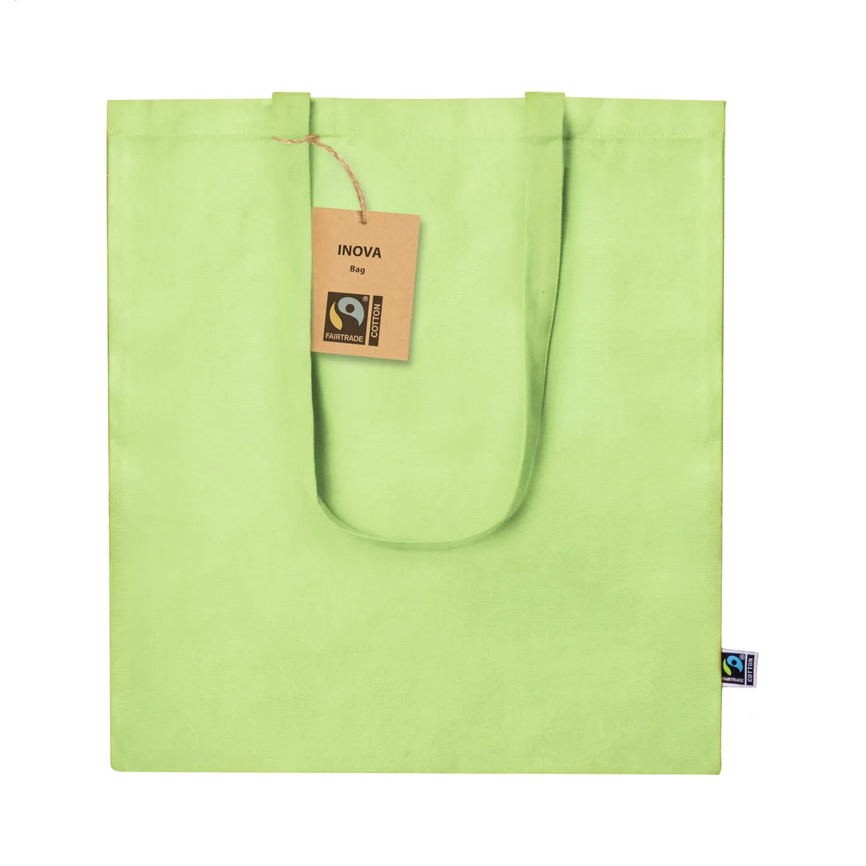 Fairtrade Einkaufstasche Trap, lindgrün – Bild 2