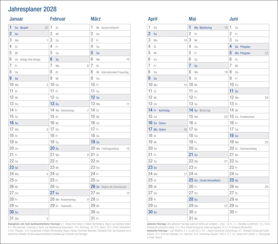 Taschen Woche schwarz Taschenkalender 2027 – Bild 12