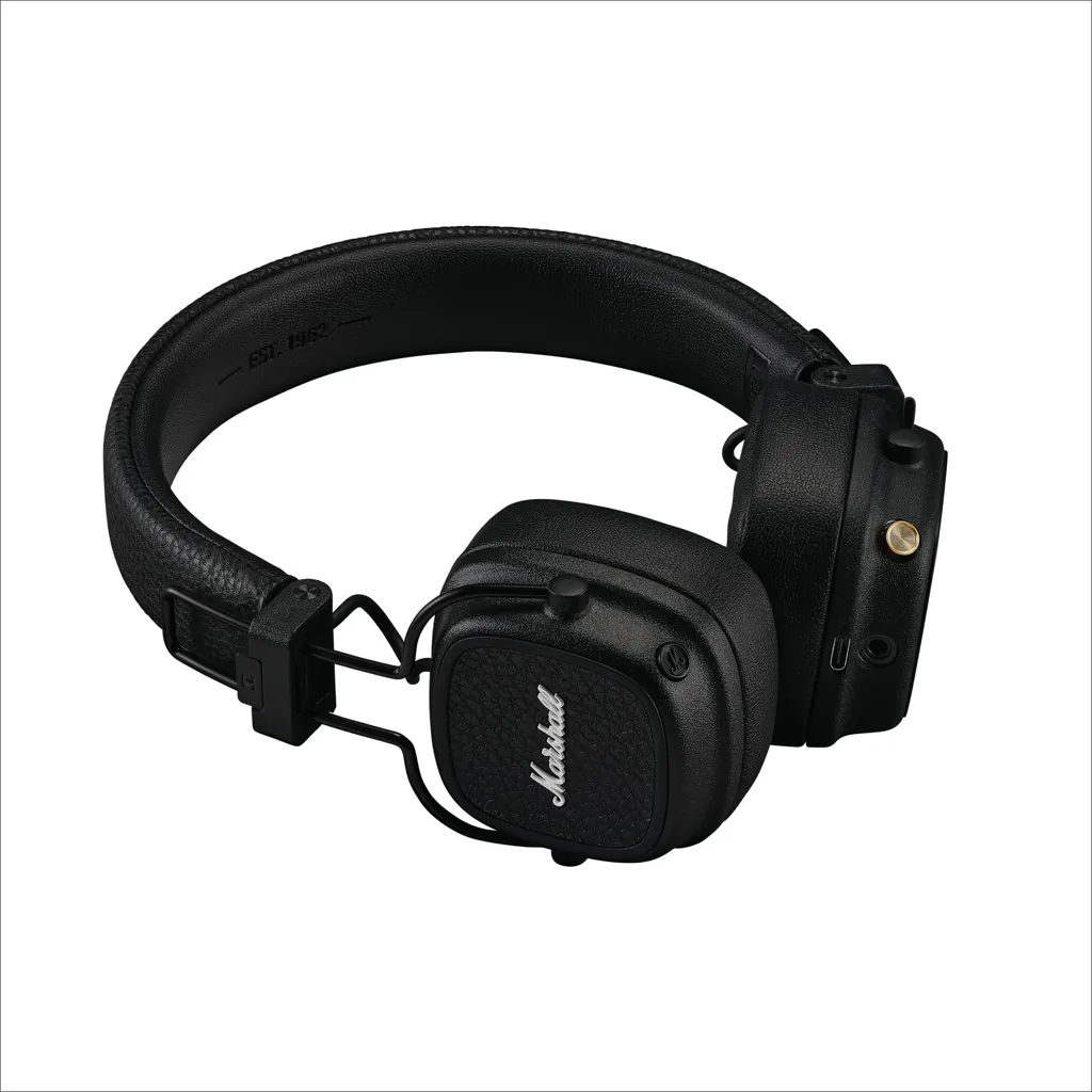 Marshall Major V 100H+ Kopfhörer, schwarz – Bild 5