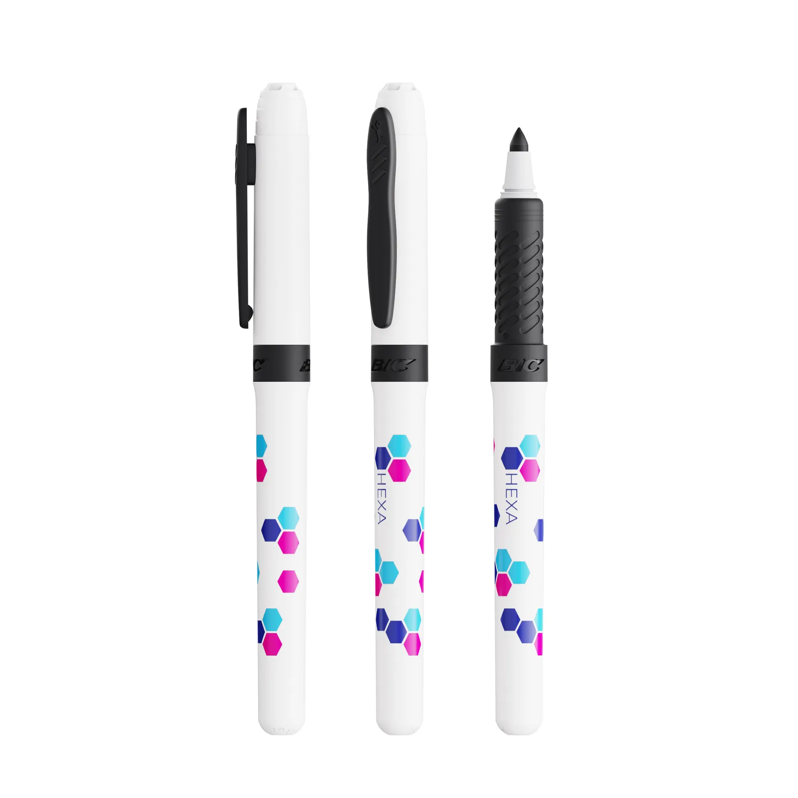 BIC® Mark-it Permanent Marker, Weiß/Schwarz – Bild 2