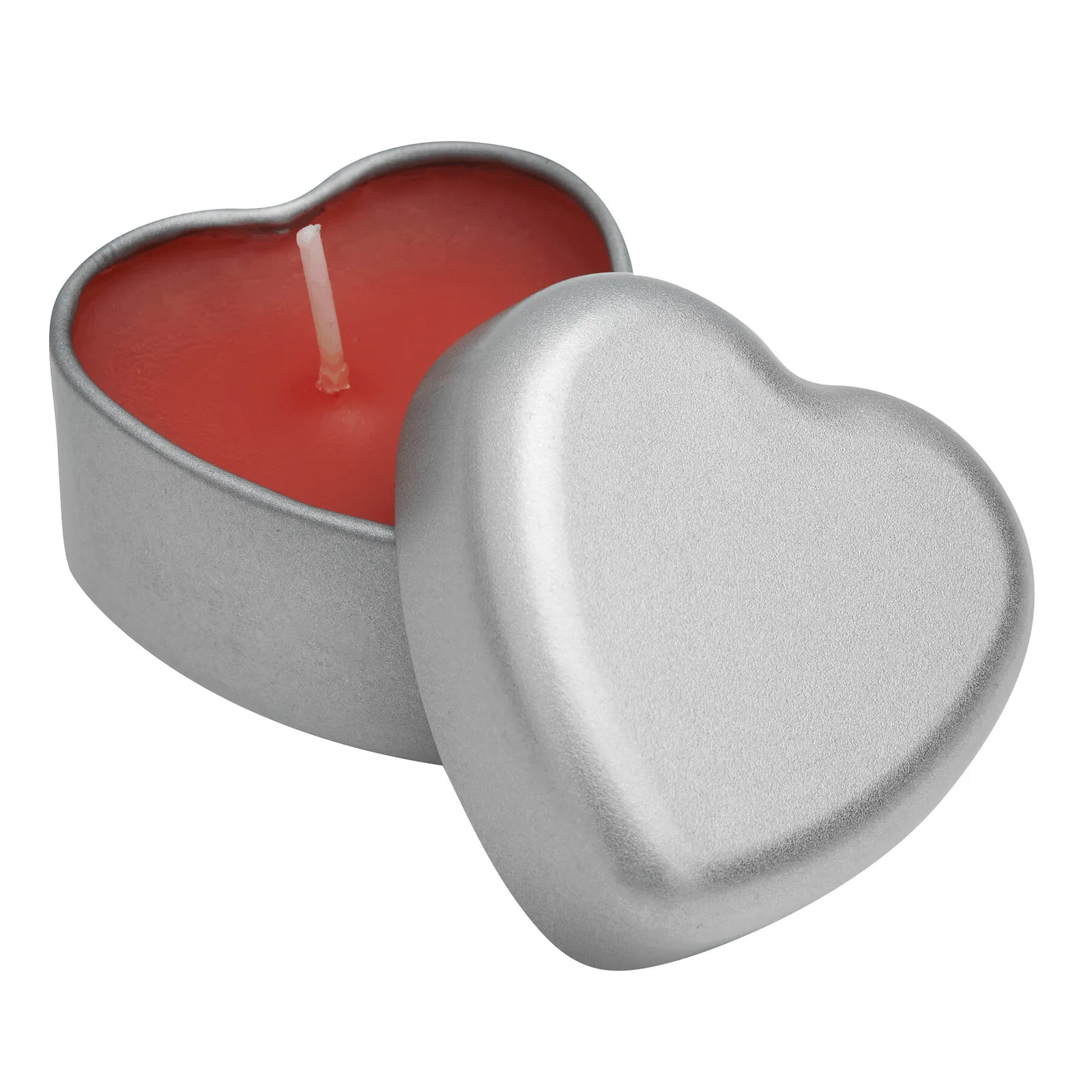 GOOD SPIRITS - Vanille-Duftkerze rot, silber