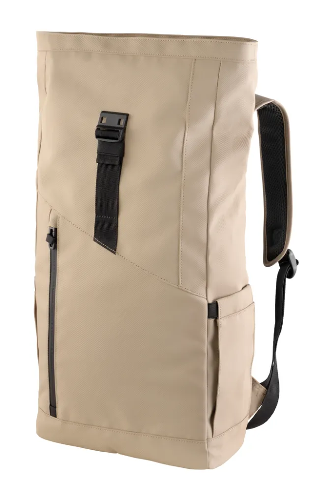 Roll Top Rucksack URBAN SAND ROLL TOP COMPACT, sandfarben/schwarz – Bild 2