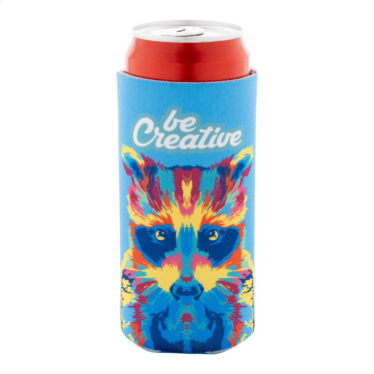 RPET Dosenkühler PrintCan Slim, weiß – Bild 6