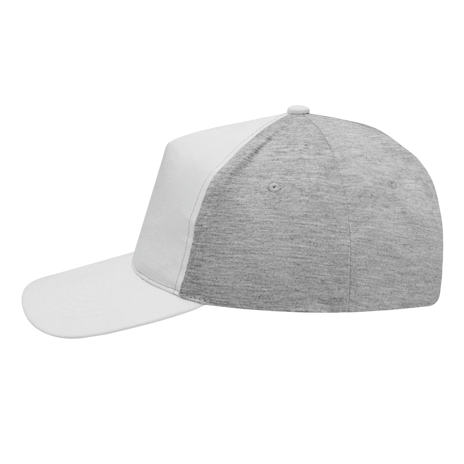 UP TO DATE - 5-Panel-Baseball-Cap, grau, weiß – Bild 5