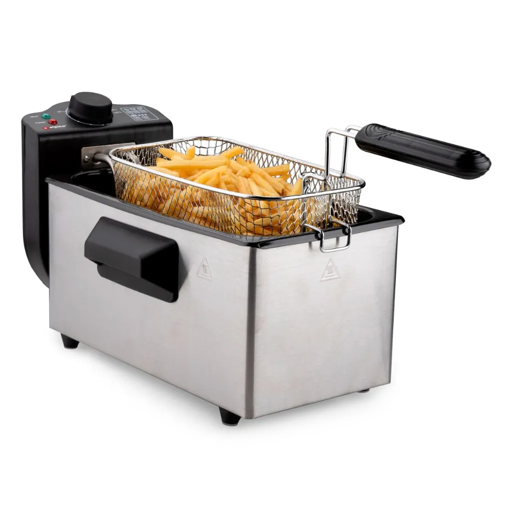 ALPINA Fritteuse 3L 2000W, Silber – Bild 2
