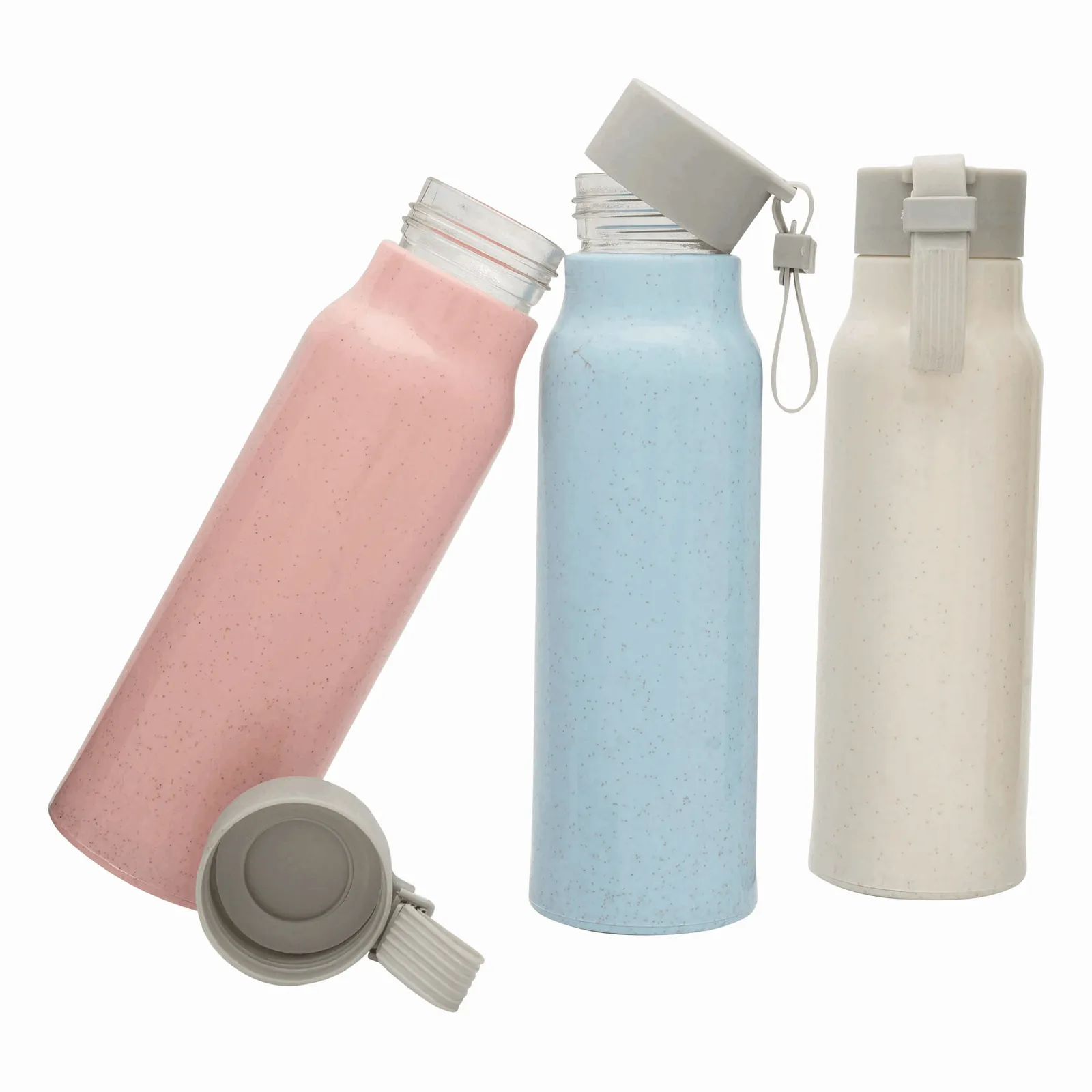 MECOZI DRINK - Glas-Trinkflasche mit Ummantelung, beige – Bild 7