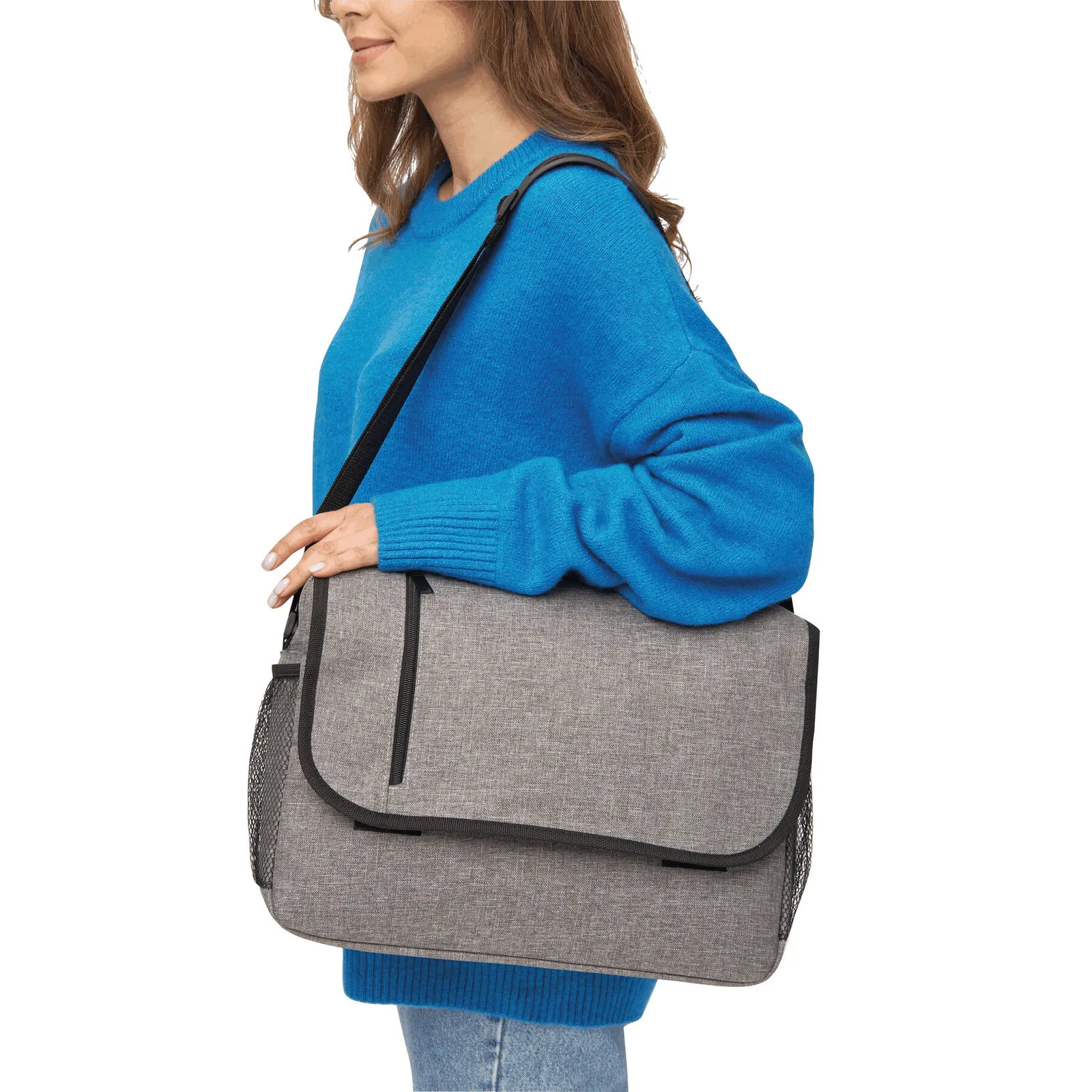 DONEGAL DOC - Umschlagtasche grau, schwarz, grau, schwarz – Bild 6