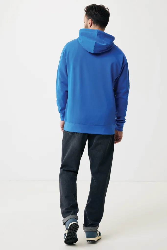 IQONIQ Rila Lightweight Hoodie aus recycelter Baumwolle, Königsblau – Bild 7