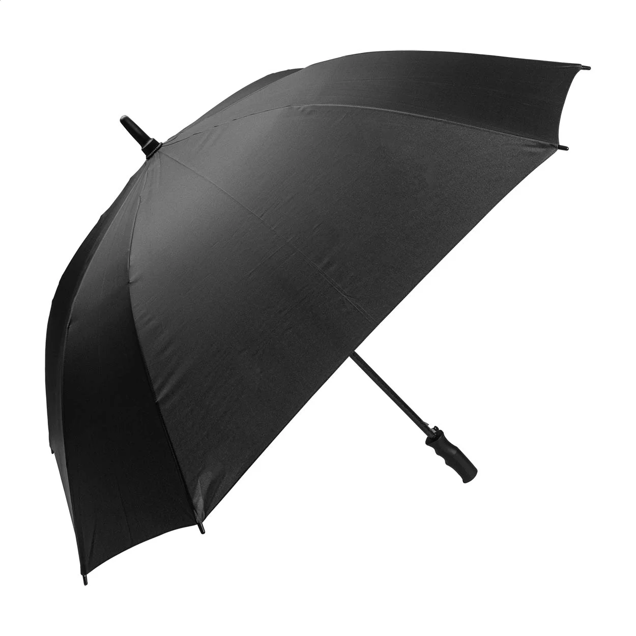 Quadratischer RPET Regenschrim Quadstorm, schwarz – Bild 2