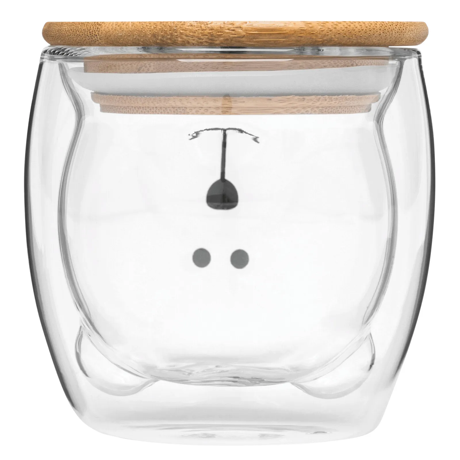 BAMBOO BEAR - Glas braun, transparent, braun, transparent – Bild 4