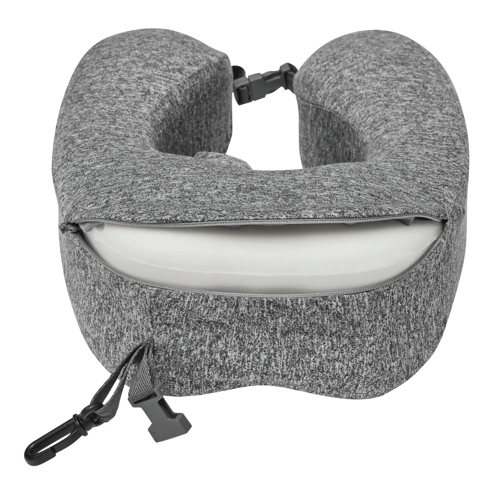 COSYWRAP - Memory-Foam-Nackenkissen grau, grau – Bild 4