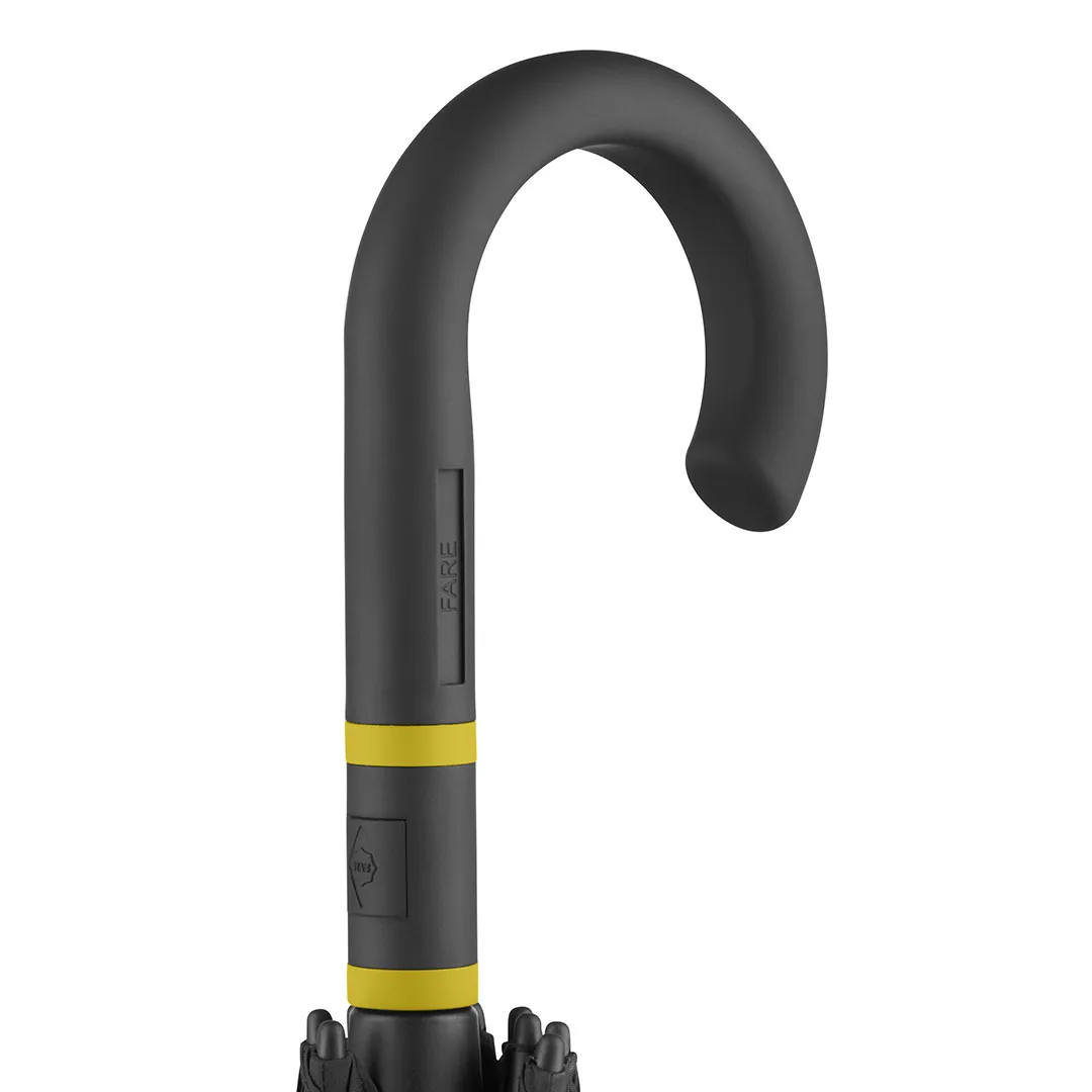 AC-Midsize-Stockschirm FARE® Style, schwarz-gelb – Bild 3
