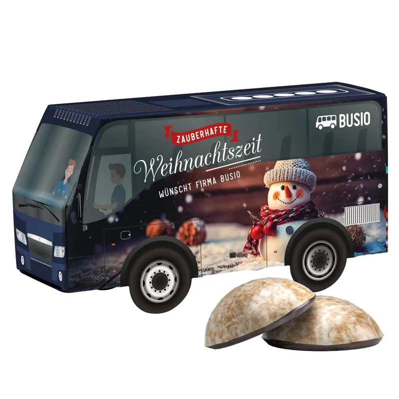 3D Präsent Bus Weihnachten