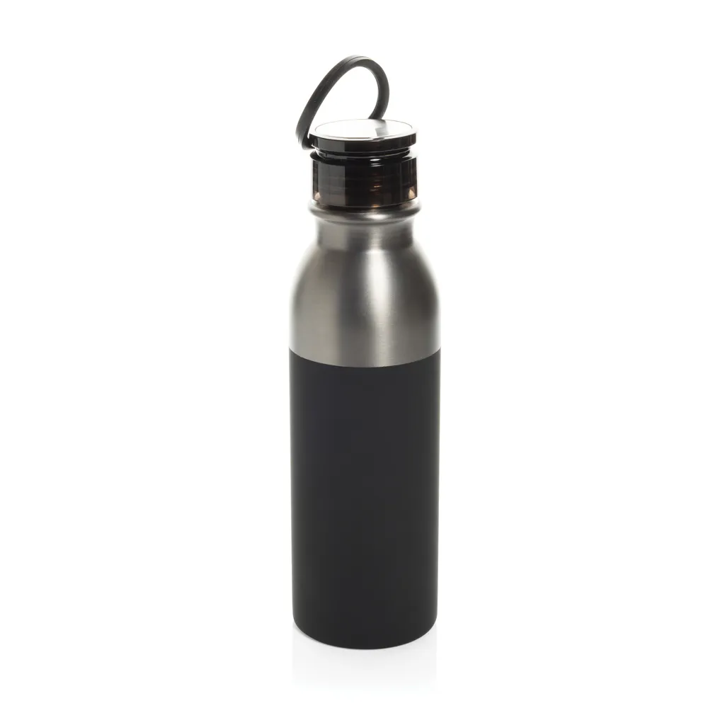 Duoloop einwändige Trinkflasche aus RCS rec. Stahl 780ml, schwarz – Bild 2