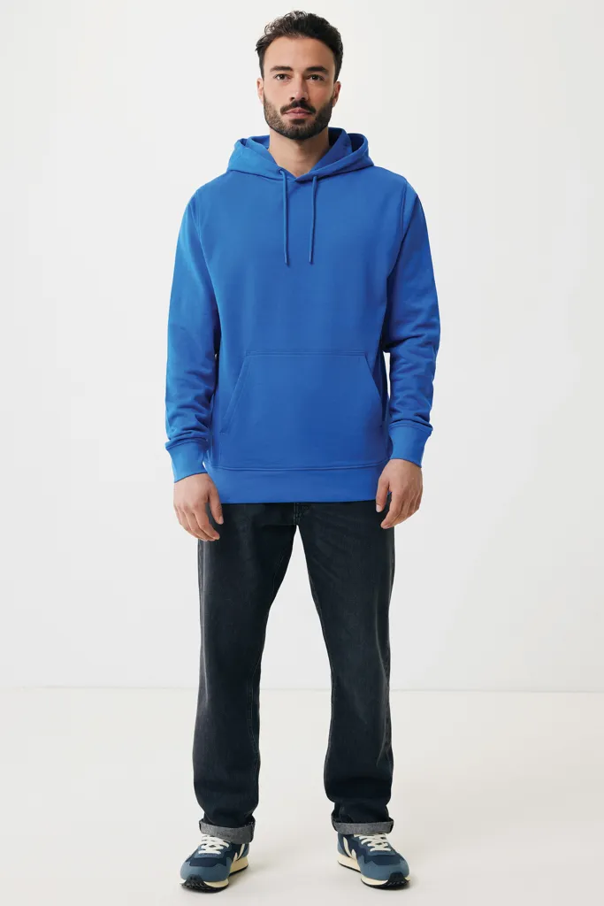 IQONIQ Rila Lightweight Hoodie aus recycelter Baumwolle, Königsblau – Bild 5