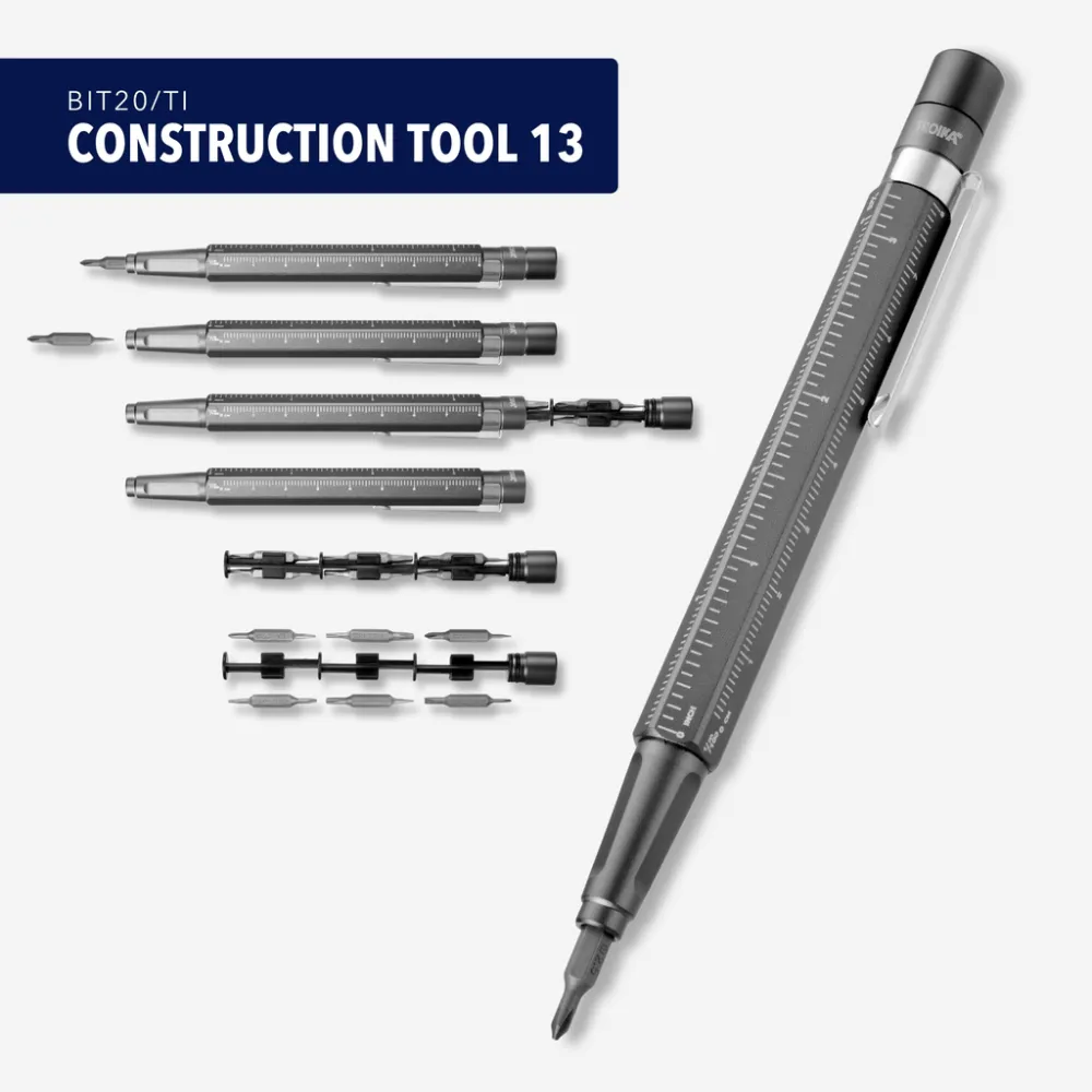 Bit-Stift CONSTRUCTION TOOL 13, titanfarben – Bild 7