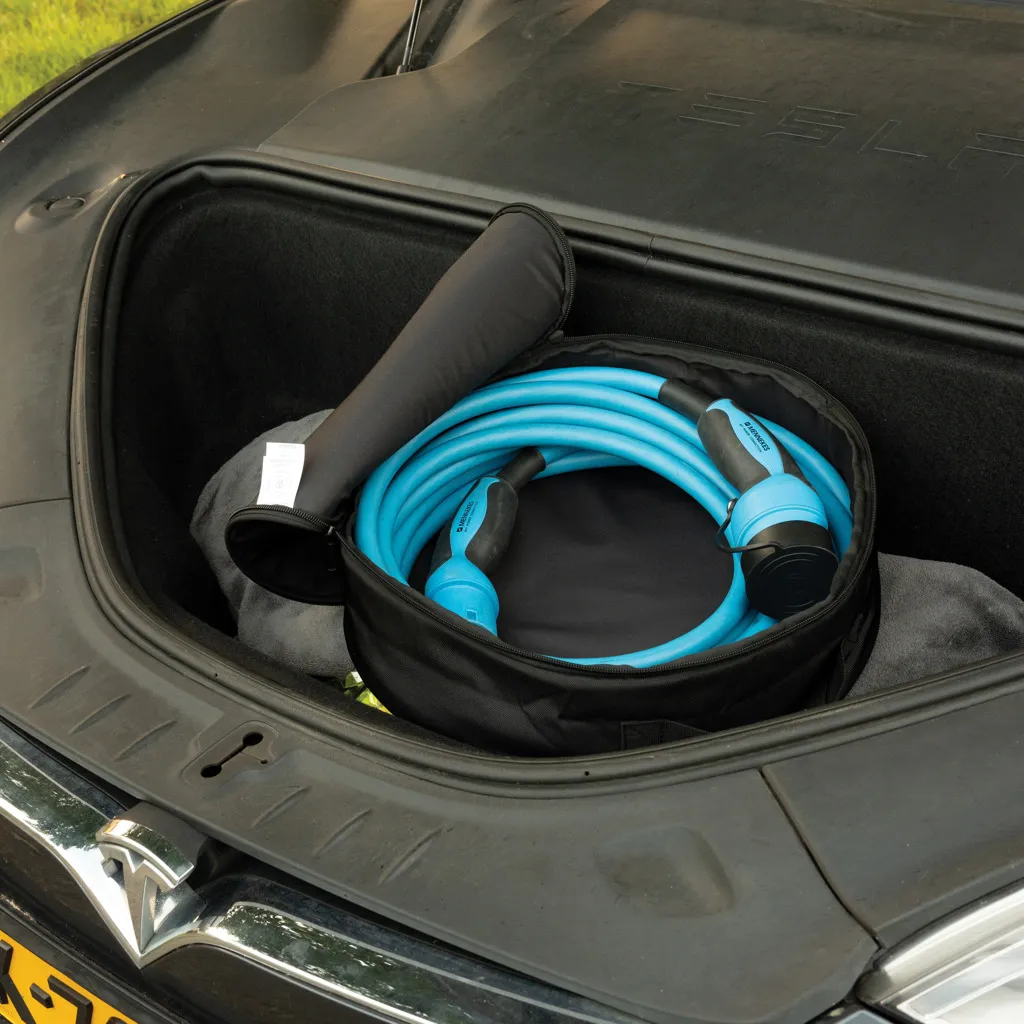Volty Aware™ RPET EV-Kabeltasche, schwarz – Bild 3