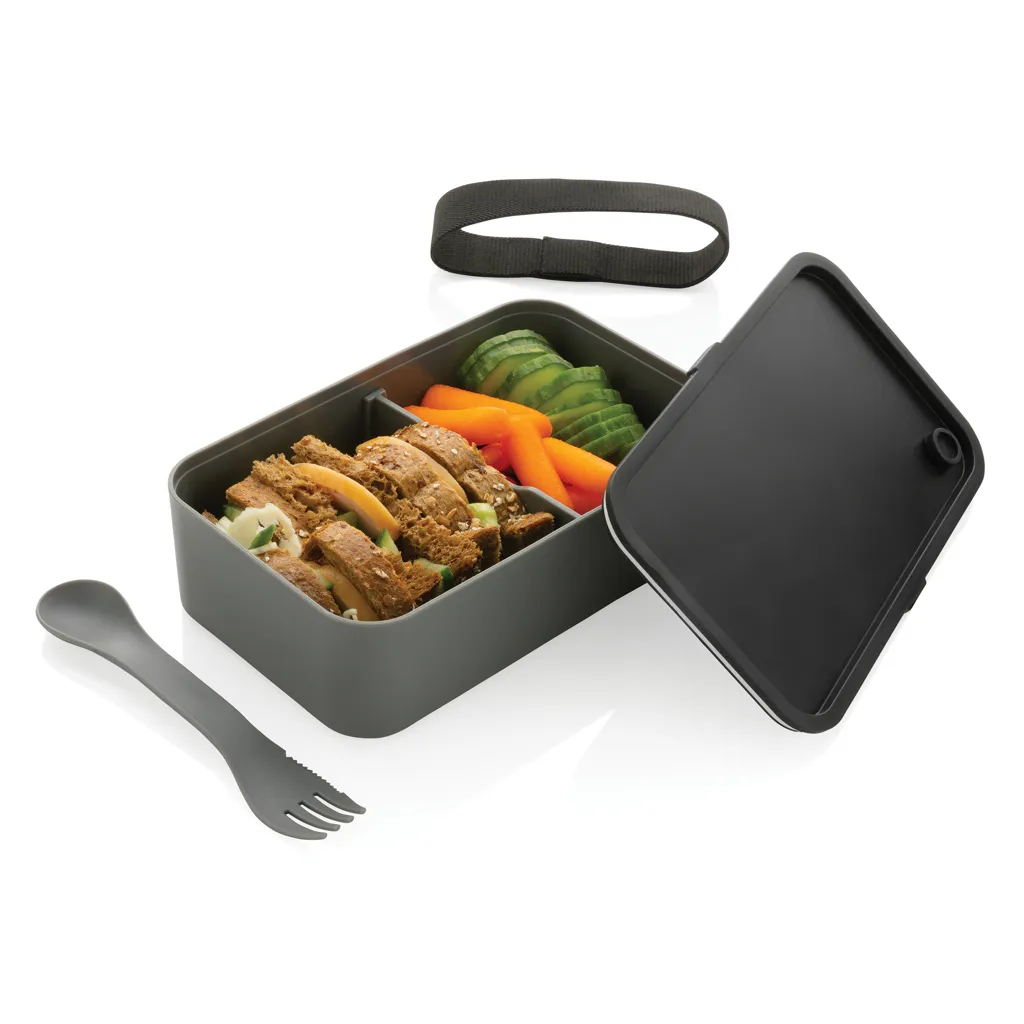 GRS RPP Lunchbox mit Göffel, grau – Bild 2