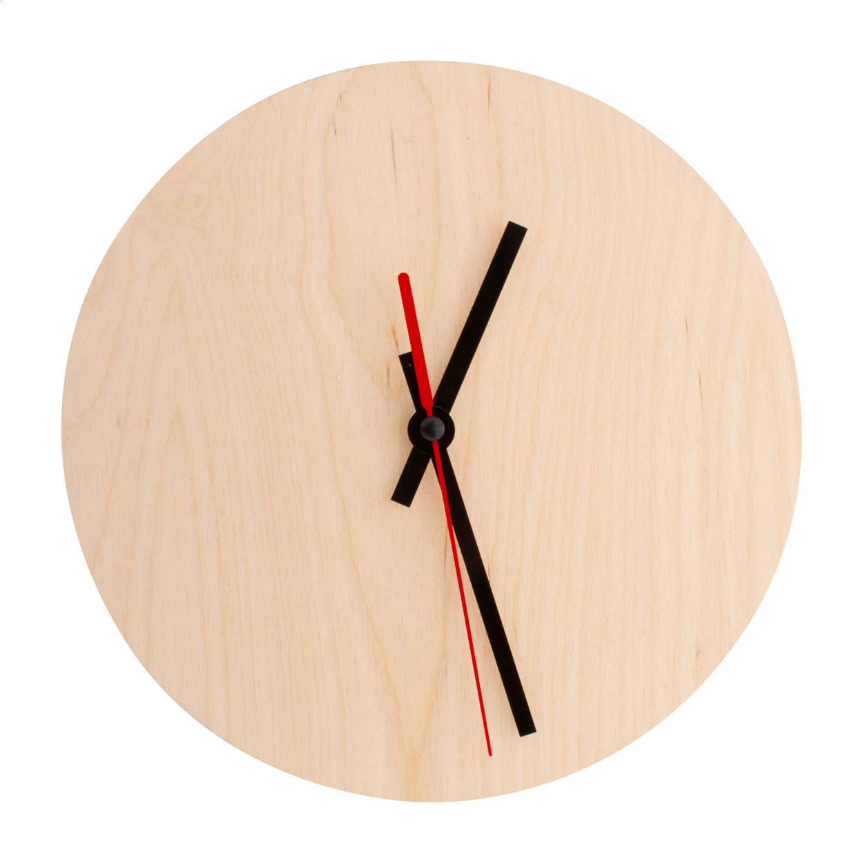 Inidividuelle Wanduhr BeTime Wood D, natur – Bild 2