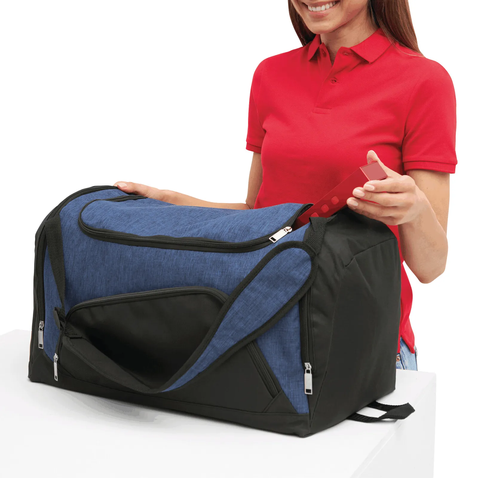 2 IN 1 - Sporttasche, blau, schwarz – Bild 13