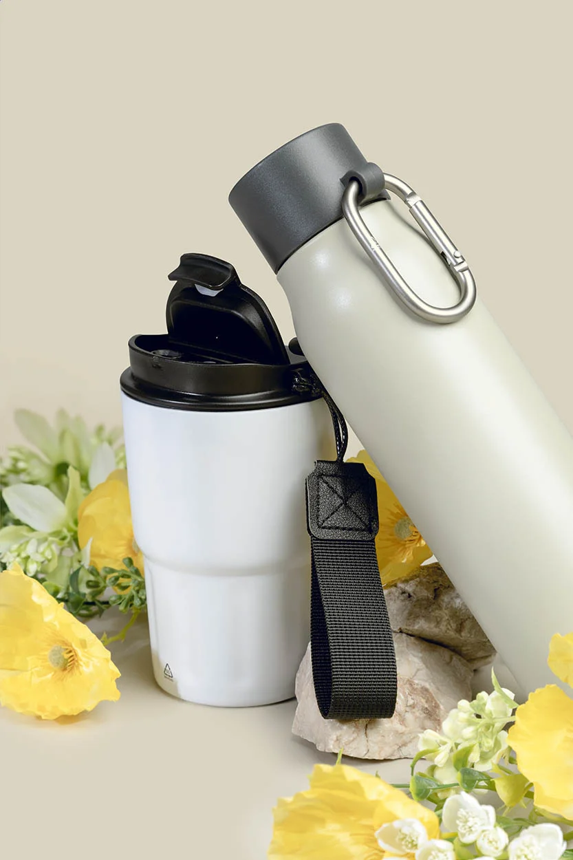 RSS Thermobecher Aricha, weiß – Bild 5