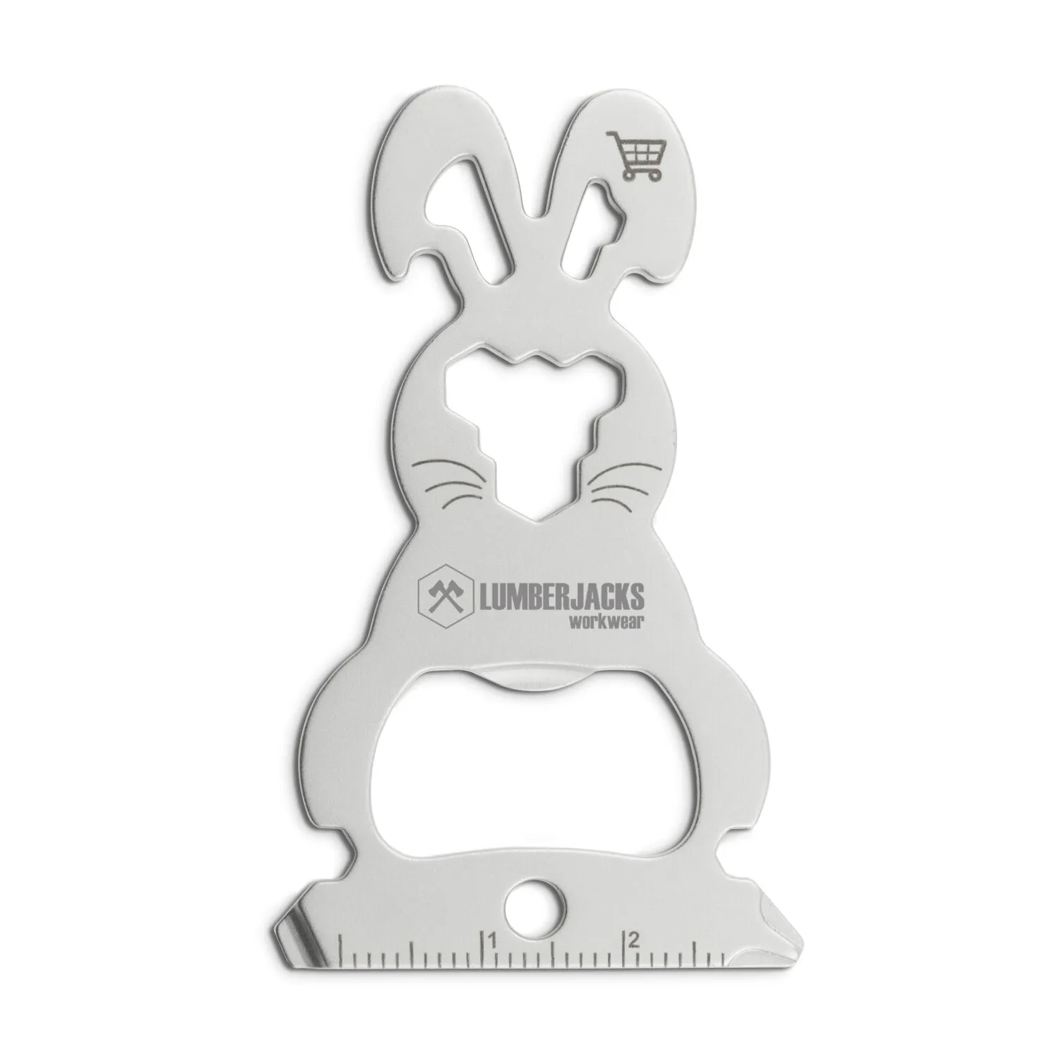 ROMINOX® Key Tool // Bunny - 16 functions (Osterhase), silber – Bild 10
