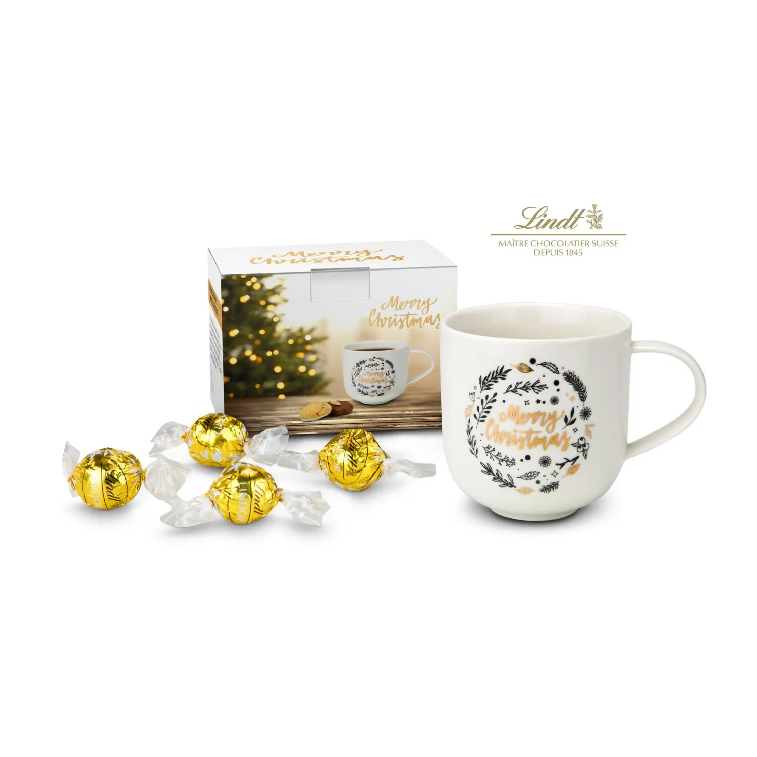 Geschenkset / Präsenteset: Süße Weihnachtstasse, weiß – Bild 2