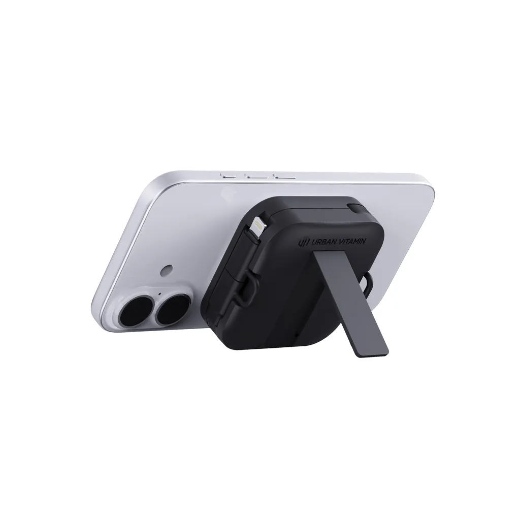 Urban Vitamin San Jose 100W-Halter mit einziehbarem Kabel, schwarz – Bild 2