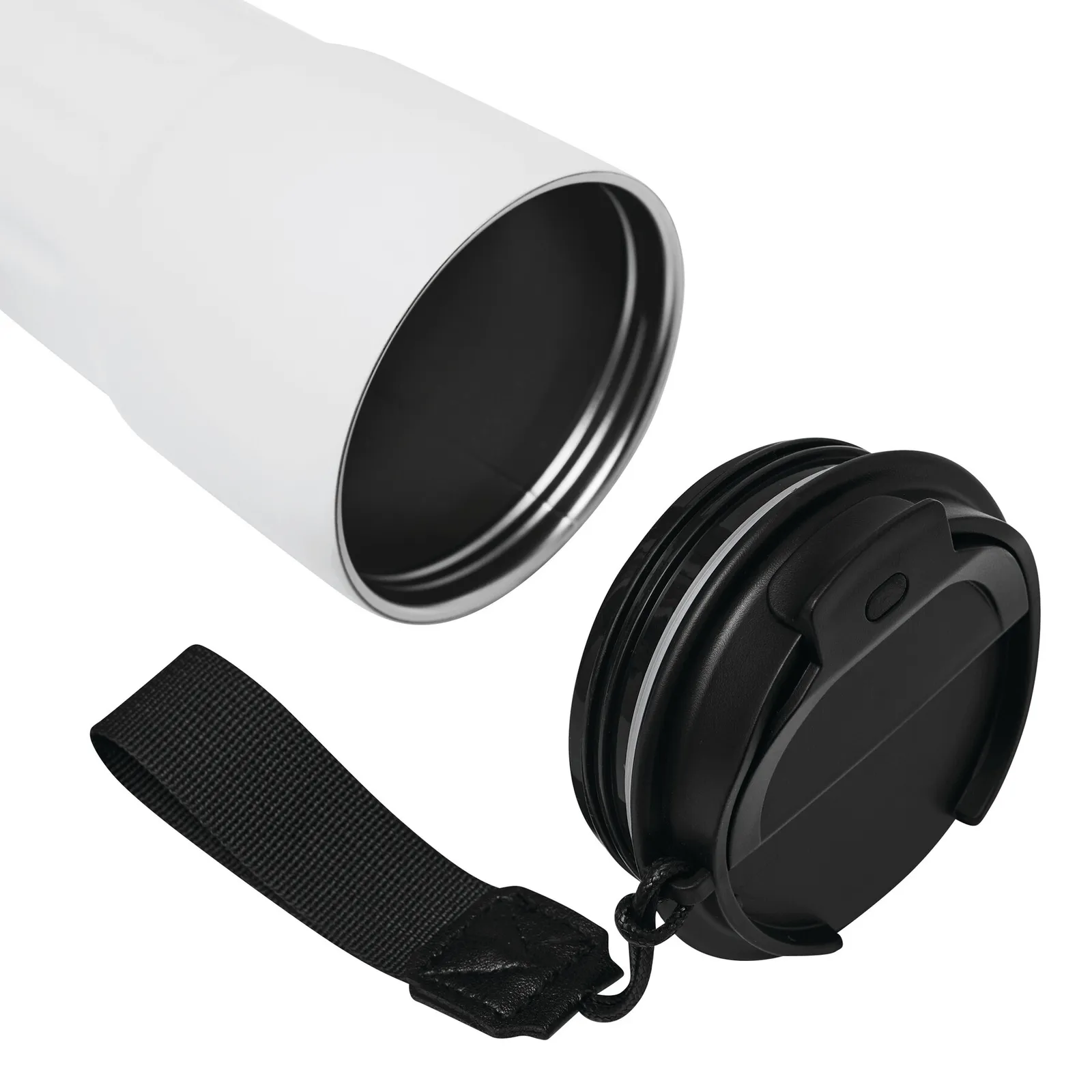 TRAVEL MUG - Vakuum-Trinkbecher, weiß – Bild 8
