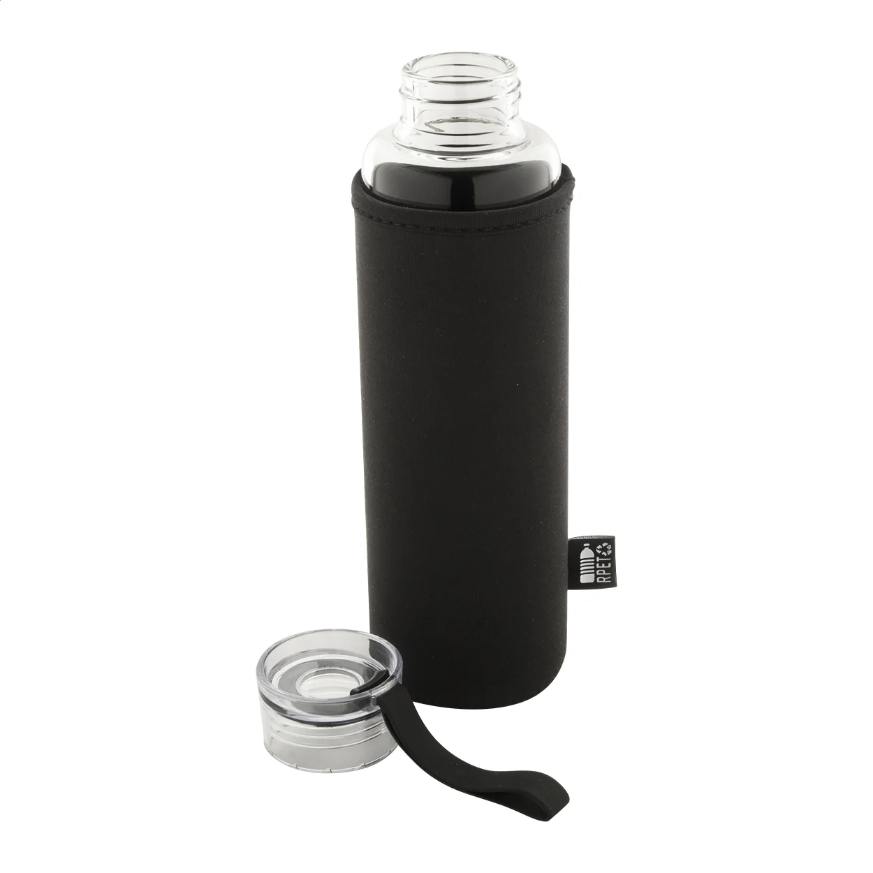 Flasche Vitrem aus recyceltem Glas, schwarz – Bild 4