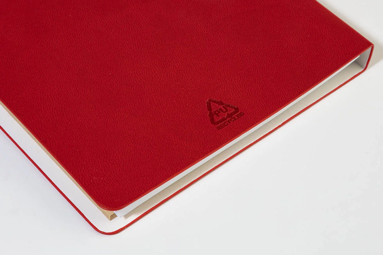 Notizbuch Krappuk aus RPU, rot – Bild 5