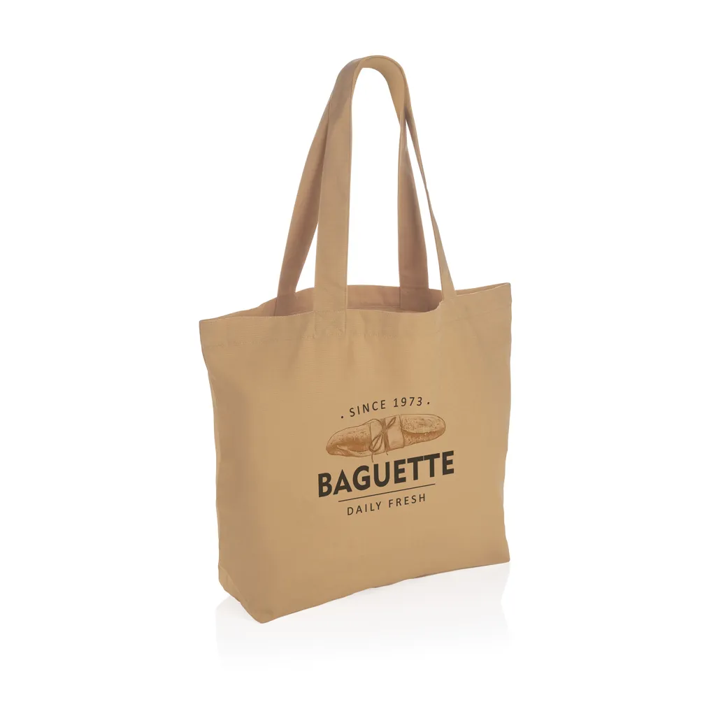 Impact Aware™ 240g/m² rcCanvas Shopper + Tasche, ungefärbt, braun – Bild 4