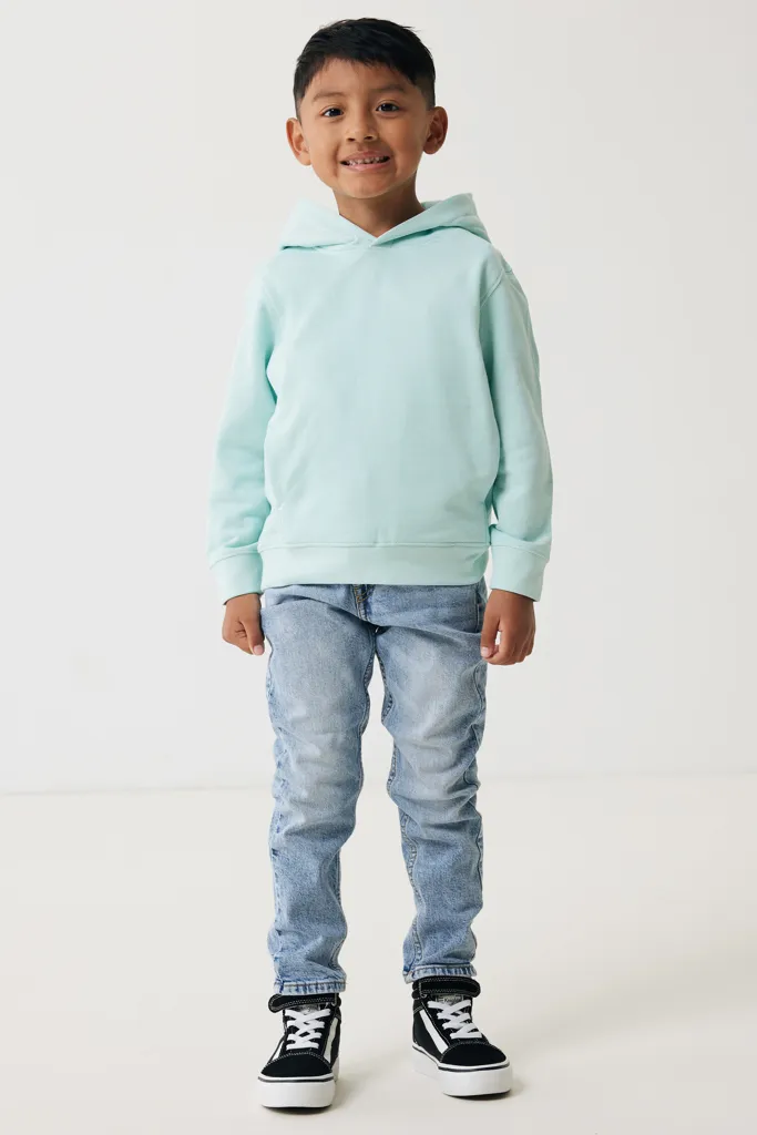 IQONIQ Yengo KidsHoodie mit Seitentaschen aus rec. Baumwolle, crushed mint – Bild 6