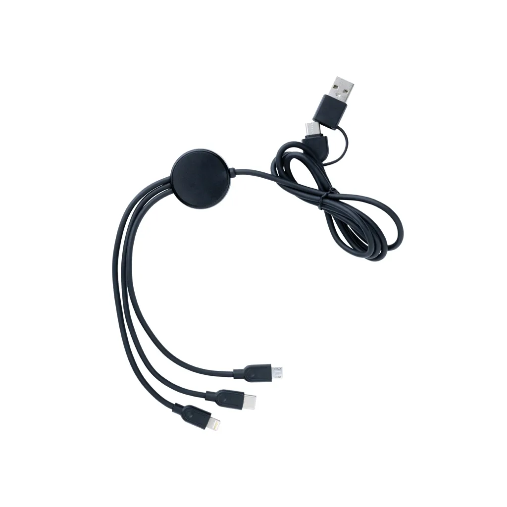 4-in-1 60W-Kabel aus RCS rec. TPE und recyceltem ABS