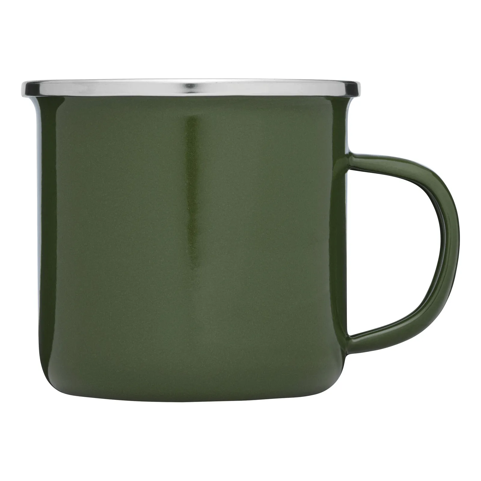 VINTAGE CUP - Emaille-Trinkbecher, grün – Bild 2