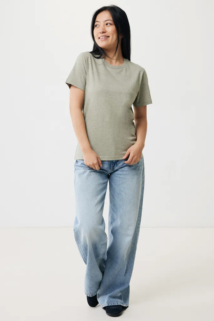 IQONIQ Brett T-Shirt aus recycelter Baumwolle, light heather green – Bild 4
