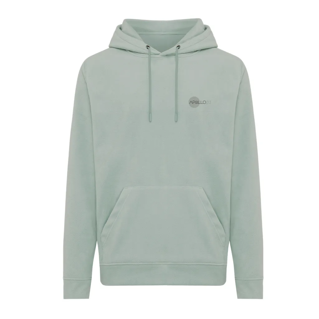IQONIQ Trivor Mikrofleece-Kapuzen-Pulli aus recyc. Polyester, Iceberg green – Bild 4