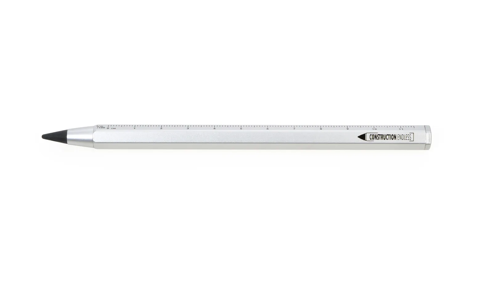 Multitasking-Bleistift CONSTRUCTION ENDLESS silberfarben, silberfarben – Bild 2