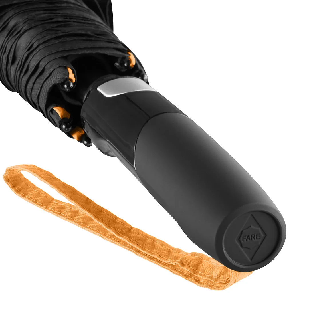 AC-Midsize-Stockschirm FARE® Seam, schwarz-orange – Bild 8