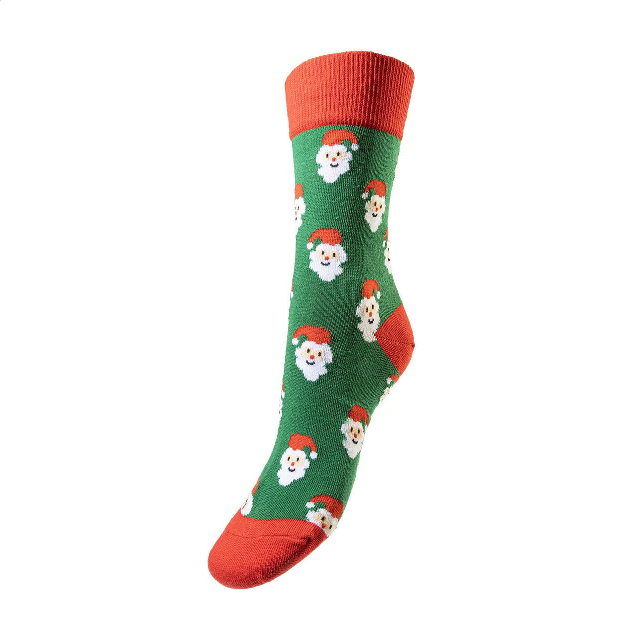 Weihnachtssocken Julsokka, Schneemann, grün, rot – Bild 3