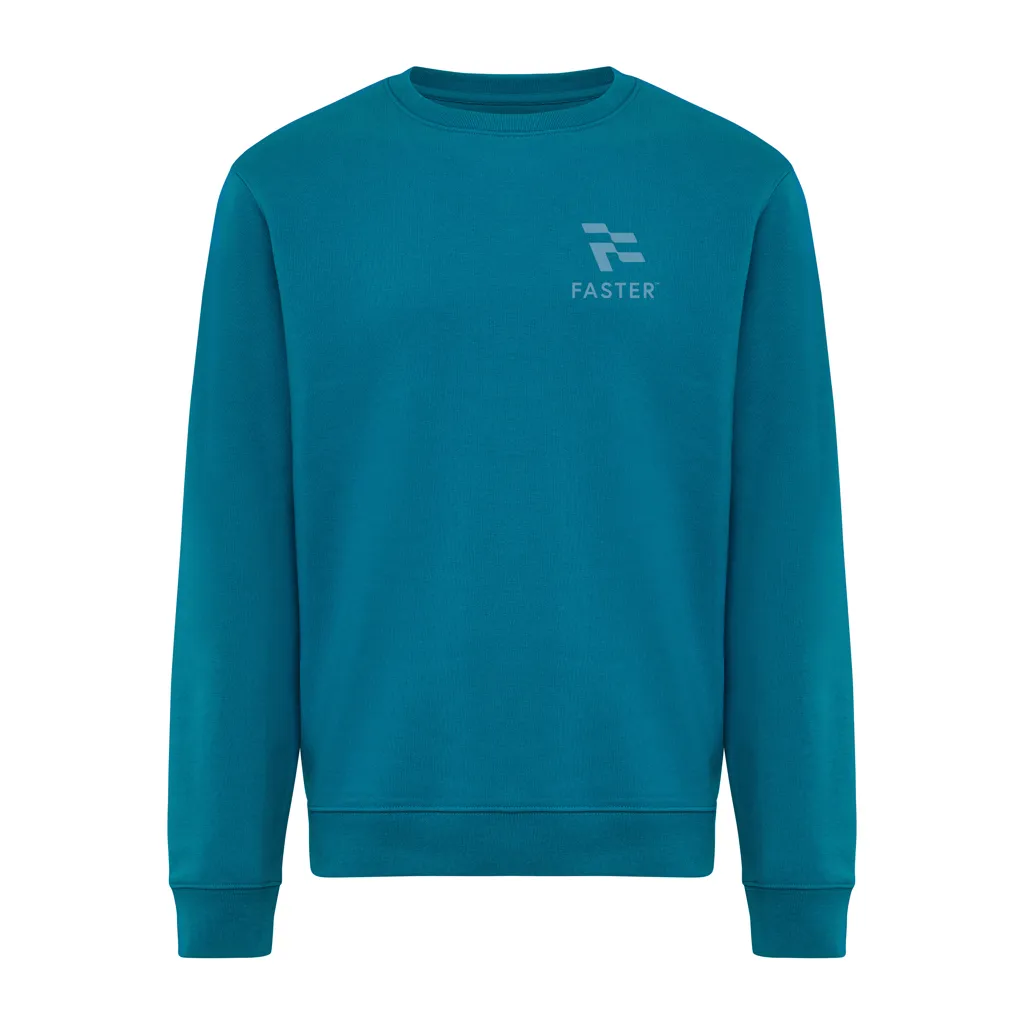 IQONIQ Torla Rundhals-Pullover aus recycelter Baumwolle, dark teal – Bild 4