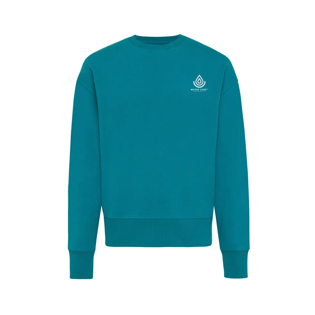 IQONIQ Kruger Relax-Rundhals-Sweater aus recycelt. Baumwolle, verdigris – Bild 3