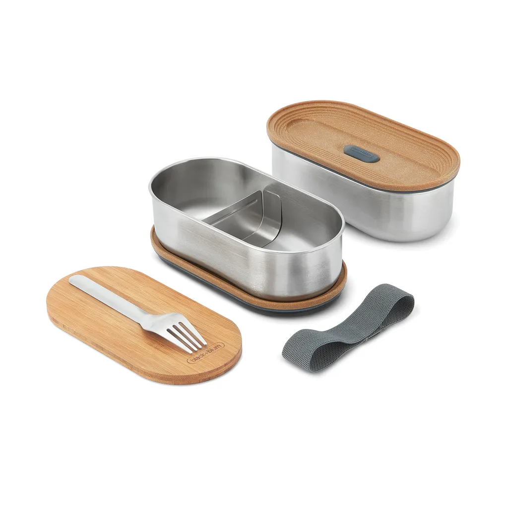 Black+Blum Stainless Steel Double Bento Box, grau – Bild 2