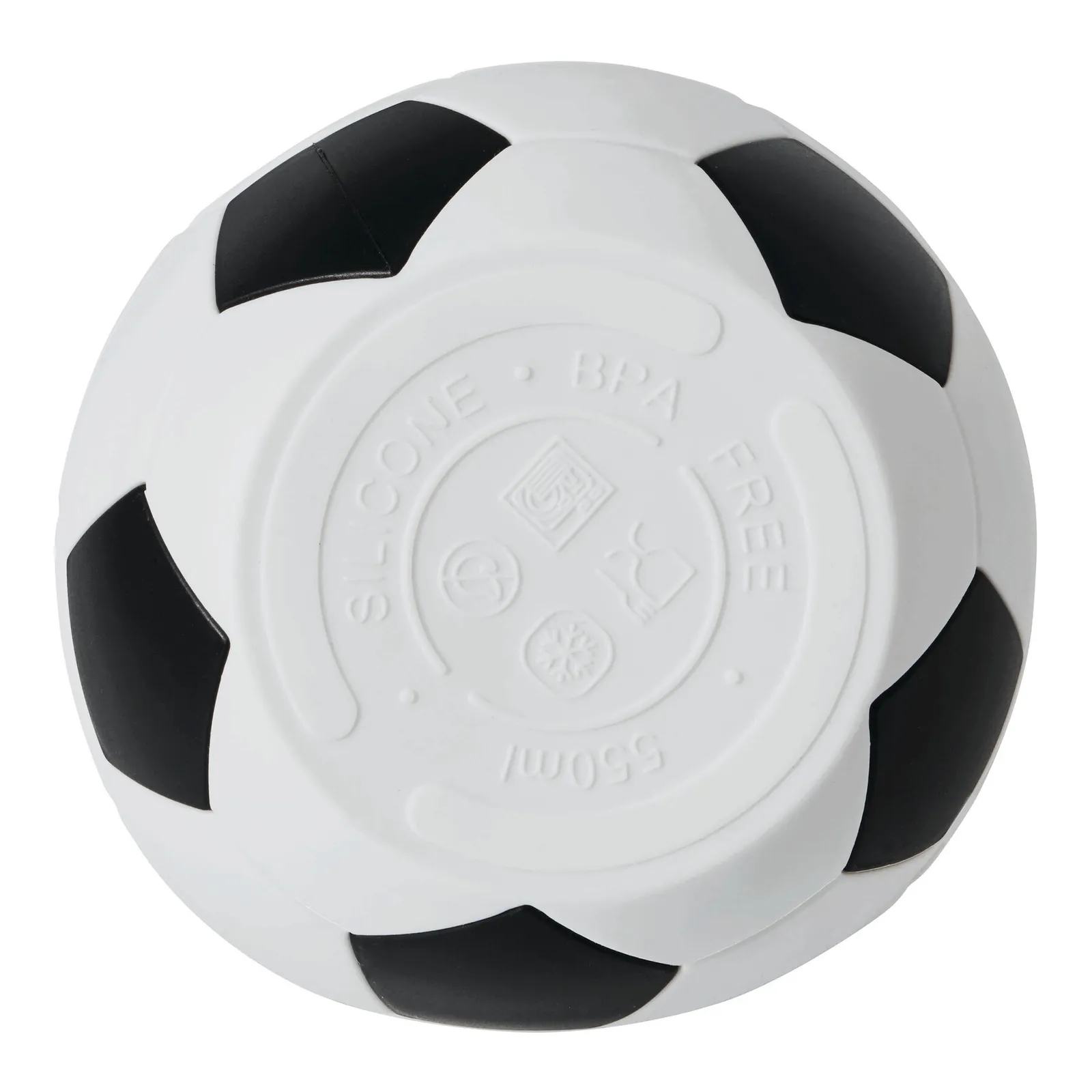 SOCCERMATE - Faltbare Trinkflasche schwarz, weiß, schwarz, weiß – Bild 5