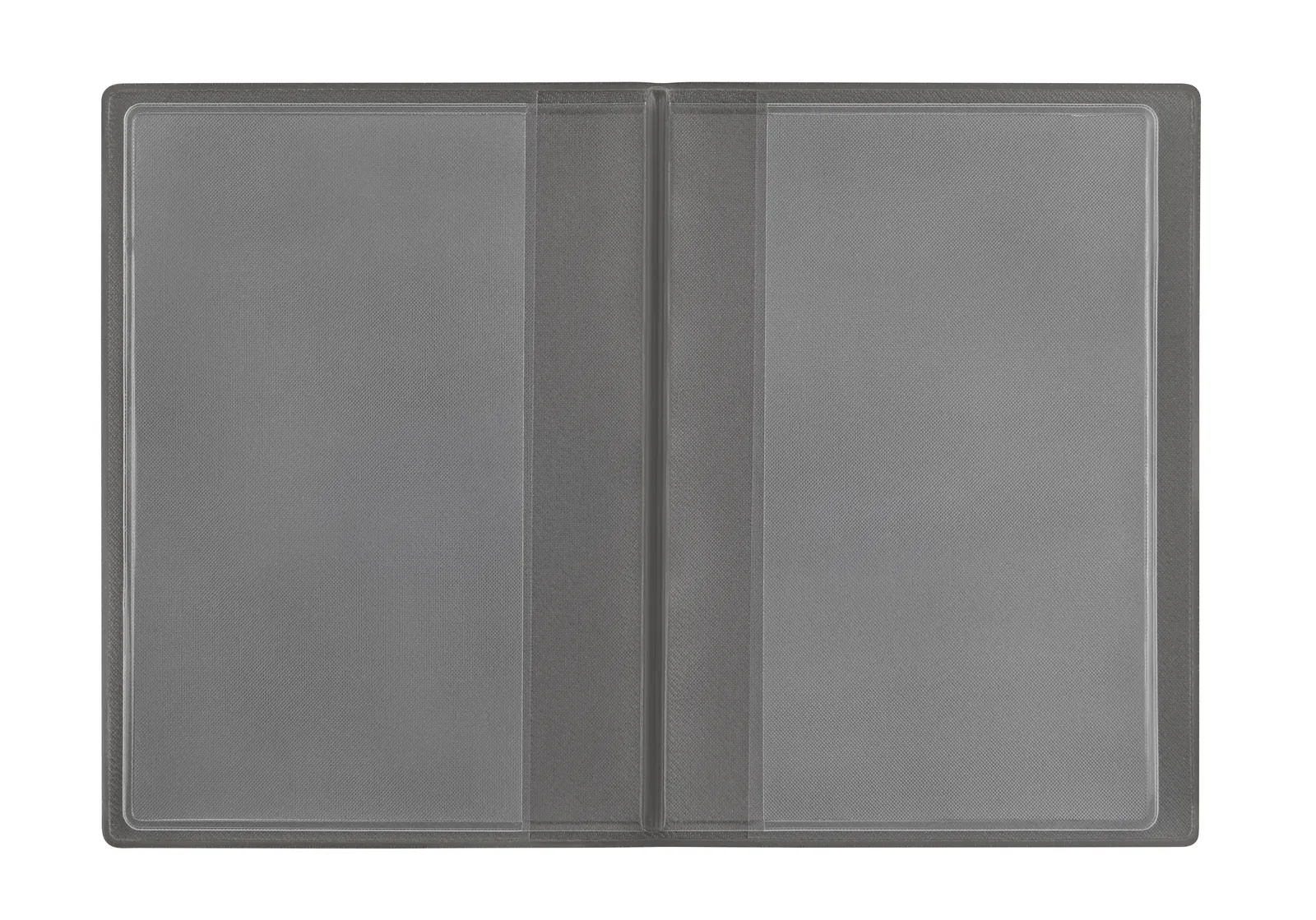 Ausweistasche "4-fach" Velours, silber – Bild 2