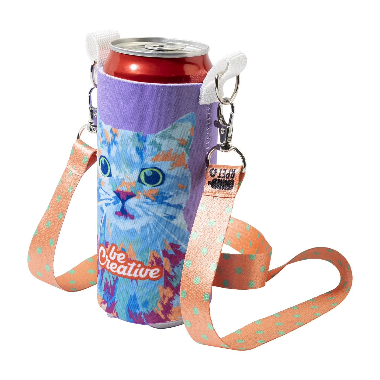 RPET-Dosenkühler PrintCan Carry, Standardtyp, weiß – Bild 6