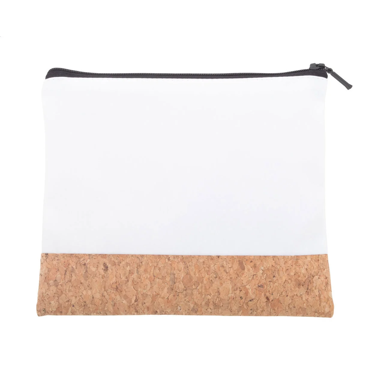 Individuelle Kosmetiktasche CreaBeauty Cork M, schwarz, natur – Bild 2